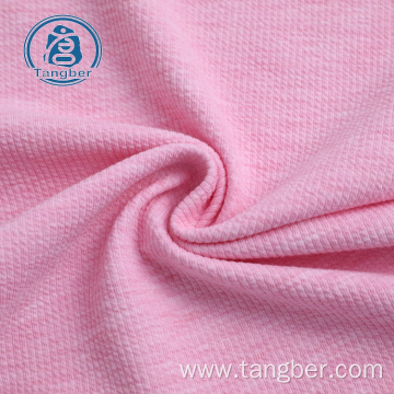Rib Cotton Polyester Jersey Knitted Fabric For Dress